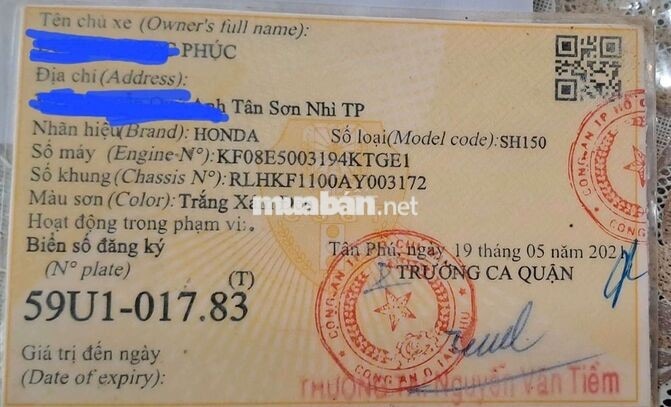 HONDA SH150 MÀU TRẮNG