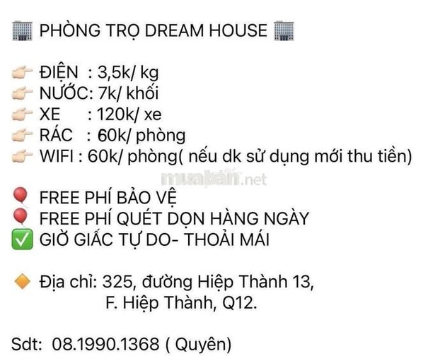 PHÒNG TRỌ GẦN CVPM QUANG TRUNG