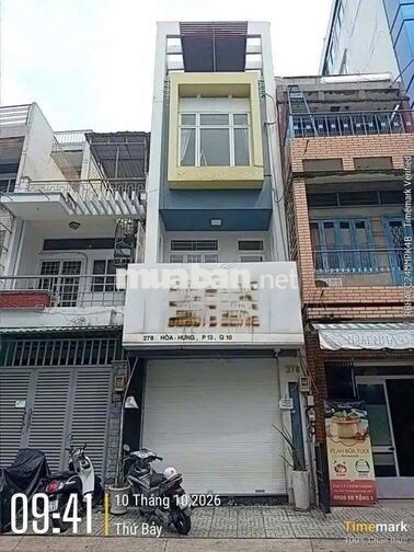 Cho Thuê Nhà Mặt Tiền Hoà Hưng Quận 10 - 48 m² 4 Tầng 5 PN - 28 tr