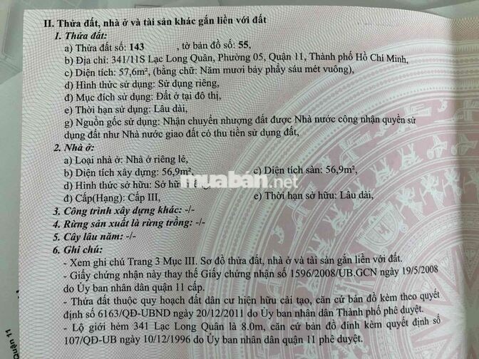 Bán nhà mặt tiền kinh doanh đường xe tải 8m