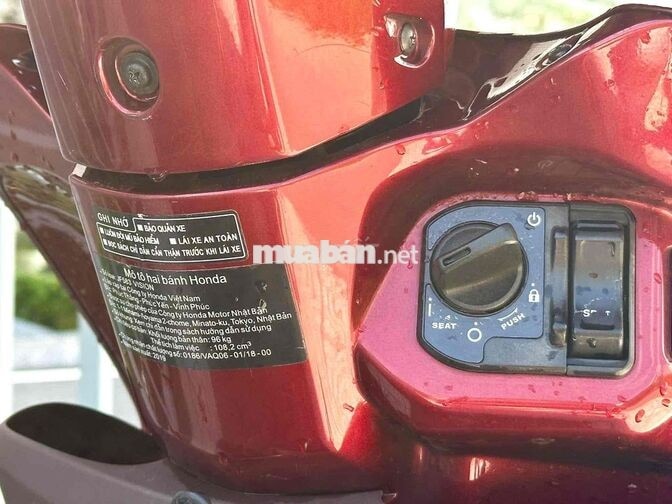 Honda Vision 2019 màu đỏ