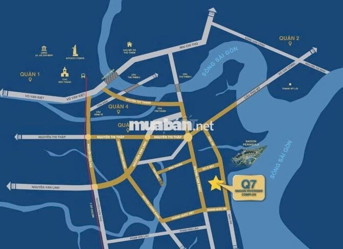 CHO THUÊ CĂN HỘ Q7 SAIGON RIVERSIDE 2PN 66M² – LIỀN KỀ PHÚ MỸ HƯNG