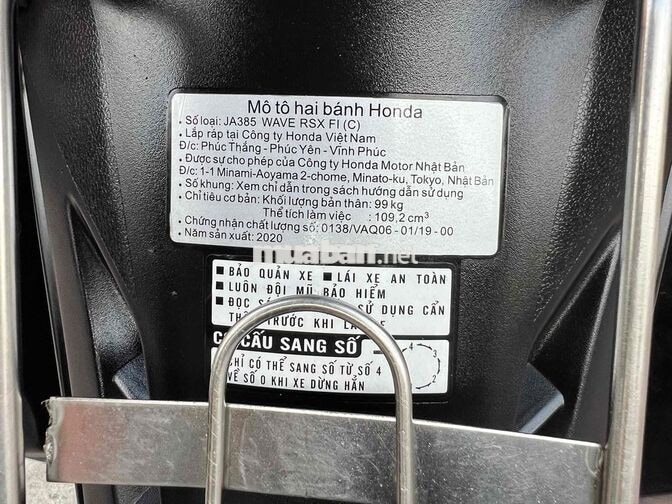 Honda Wave RSX FI Trắng đen
