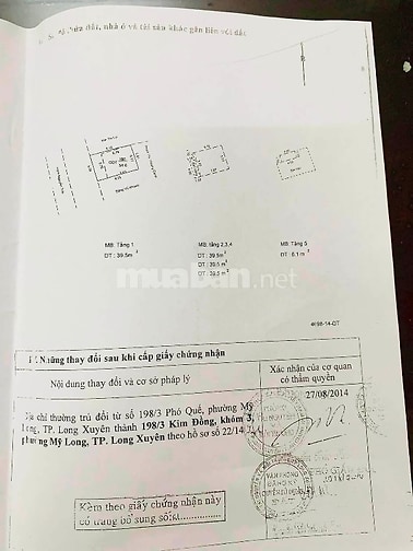 NHÀ BÁN chính chủ (Ngay chợ Long Xuyên)