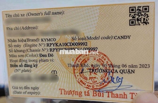 Kymco Candy 2023 màu Đen Đỏ