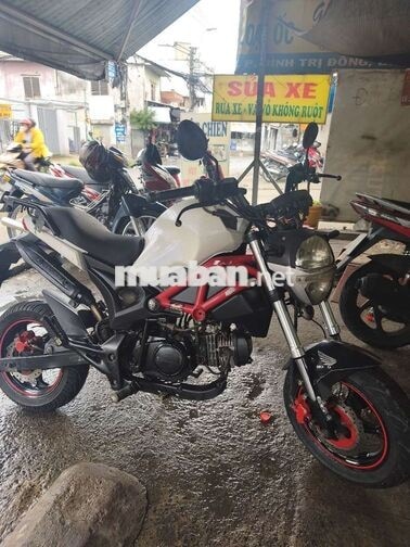 Xe máy Ducati 110 mini 2018 Trắng đen