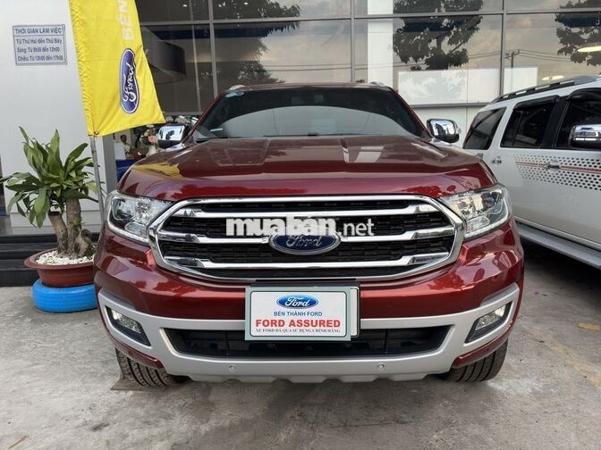 Ford Everest 2020 Titanium Đỏ, bảo hành xe 2027