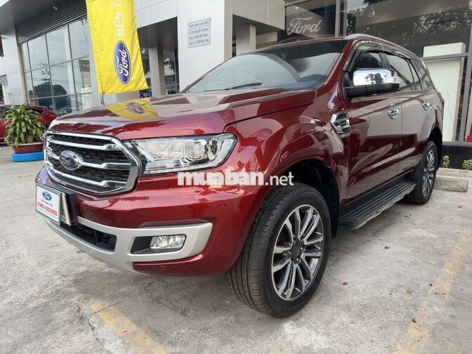 Ford Everest 2020 Titanium Đỏ, bảo hành xe 2027