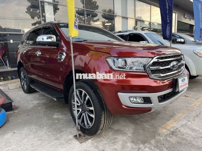 Ford Everest 2020 Titanium Đỏ, bảo hành xe 2027