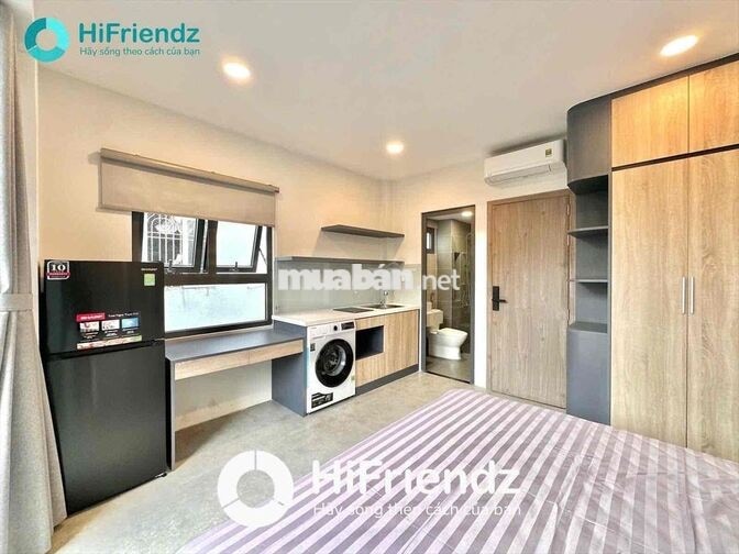 CHO THUÊ CĂN HỘ 1PN - FULL NỘI THẤT - BANCOL NGAY ĐH VĂN HIẾN, ĐẦM SEN
