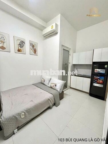 STUDIO FULL NỘI THẤT - NHỎ XINH NGAY BÙI QUANG LÀ - GẦN NGÃ 3 TÂN SƠN