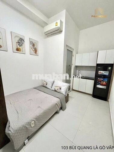 STUDIO FULL NỘI THẤT - NHỎ XINH NGAY BÙI QUANG LÀ - GẦN NGÃ 3 TÂN SƠN