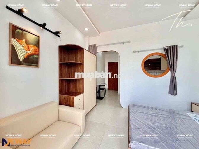 CHO THUÊ CHDV 1 PHÒNG NGỦ MỚI XÂY - NGAY AEON TÂN PHÚ - FULL NỘI THẤT