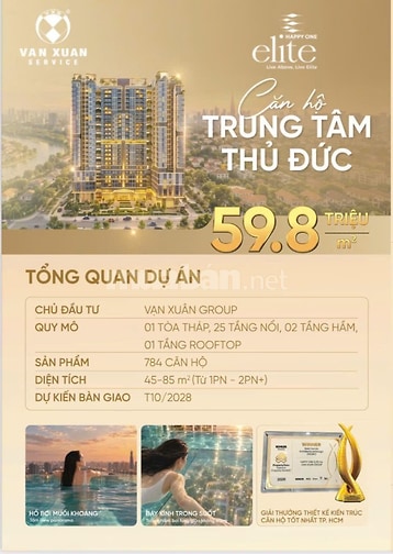 Happy One Elite căn hộ liền kề Phạm Văn Đồng