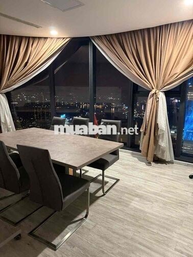 Cho thuê 4PN Vinhomes Ba Son view vòng cung Sông SG 60 triệu full NT
