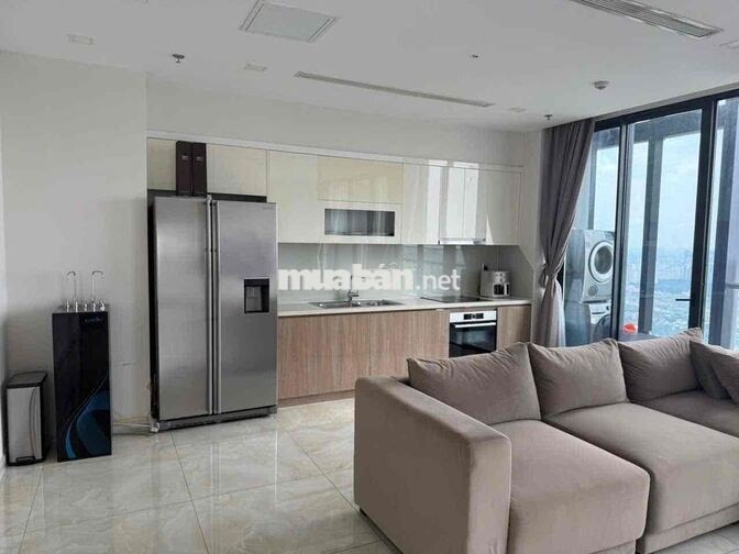 Cho thuê 4PN Vinhomes Ba Son view vòng cung Sông SG 60 triệu full NT