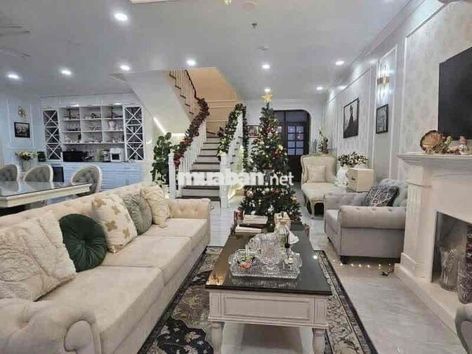 Penthouse Him Lam Riverside, duplex 220m, 4pn, 3wc, 2 bếp, 1 sân vườn