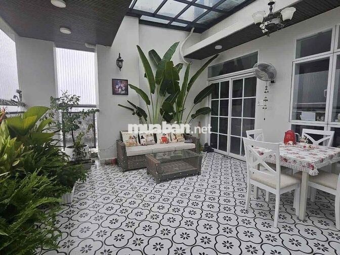 Penthouse Him Lam Riverside, duplex 220m, 4pn, 3wc, 2 bếp, 1 sân vườn