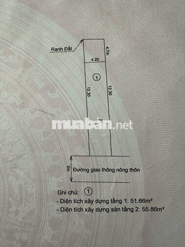 Nhà lầu 2 tầng Khu công nghiệp Cầu Tràm, sát mặt tiền đường DT826 