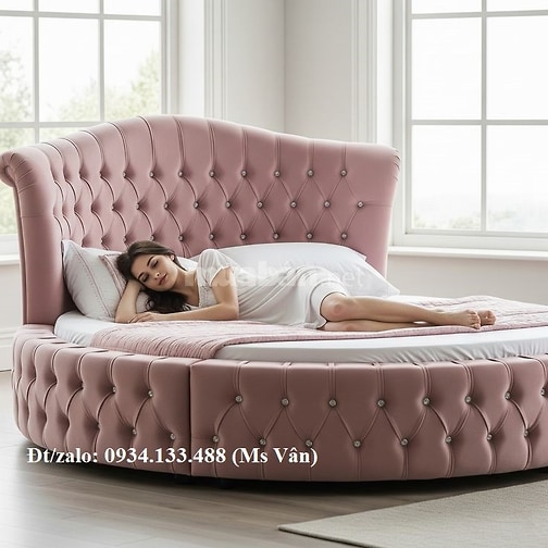 Mẫu giường tròn đẹp siêu xinh decor nhà cực chất