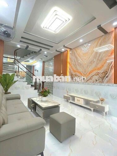 Bán Nhà Giáp Ngay Quận 6 Xây Mới 4 Tầng Ngang 4x15 Tặng Nội Thất