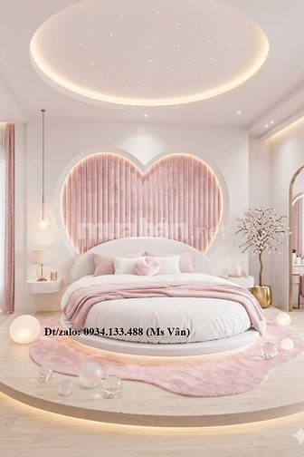 Mẫu giường tròn đẹp siêu xinh decor nhà cực chất