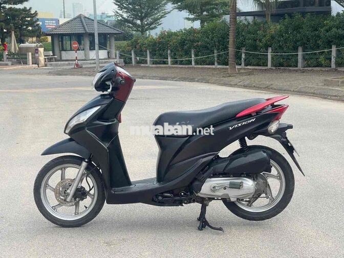 Honda Vision màu Đen đỏ