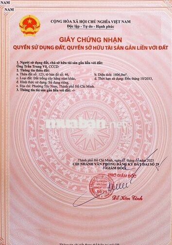 Đất trồng câyy hàng năm, Lồ Ồ, An Tây Bến Cát , Bình Dương