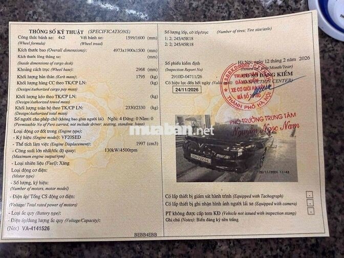 VinFast Lux A2.0 2022 Base Đen