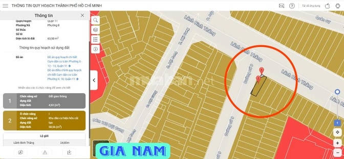BÁN NHÀ GÓC 2 MẶT TIỀN : 319 LÃNH BINH THĂNG & ĐƯỜNG SỐ 9 - P. 8 -Q.11