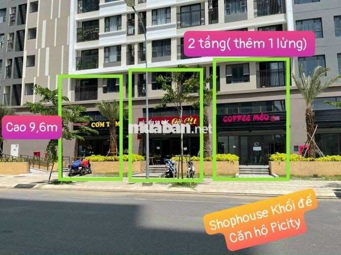 CHỈ 12 TRIỆU/THÁNG – THUÊ NGAY SHOPHOUSE 2 TẦNG TẠI PICITY QUẬN 12! 