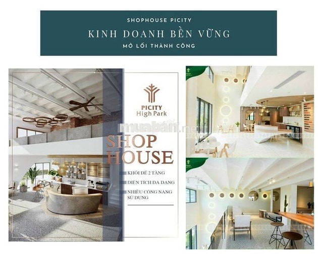 CHỈ 12 TRIỆU/THÁNG – THUÊ NGAY SHOPHOUSE 2 TẦNG TẠI PICITY QUẬN 12! 