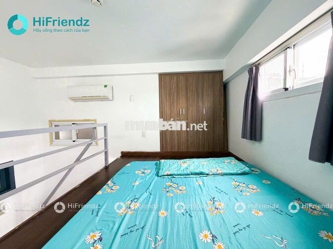 cho thuê phòng gác full nội thất khu lý phục man được nuôi mèo 