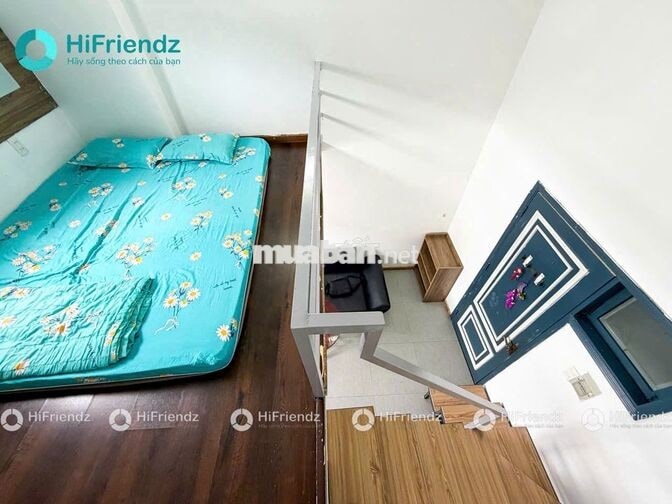 cho thuê phòng gác full nội thất khu lý phục man được nuôi mèo 