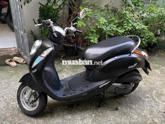 SYM Elite 50cc 2023 màu Đen nhám kymco hermosa,cup