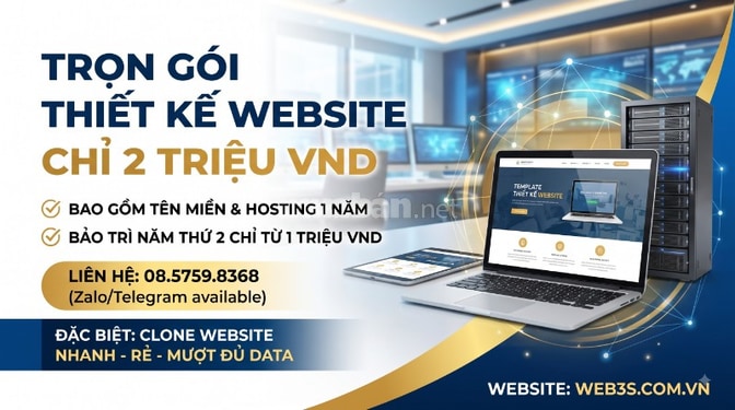 Thiết kế website bán hàng chuẩn SEO không lệ thuộc sàn tmđt
