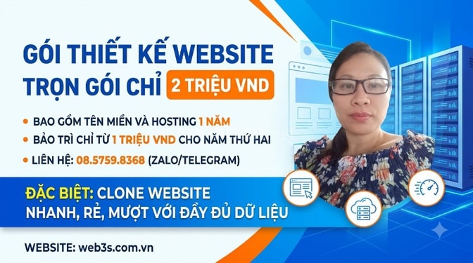 Thiết kế website bán hàng chuẩn SEO không lệ thuộc sàn tmđt