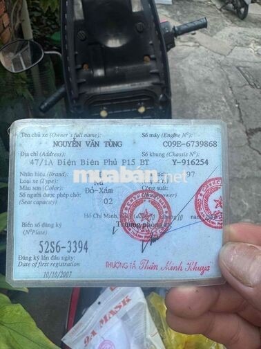 Honda Wave S 100cc màu Đỏ đen BSTP bao tranh chấp