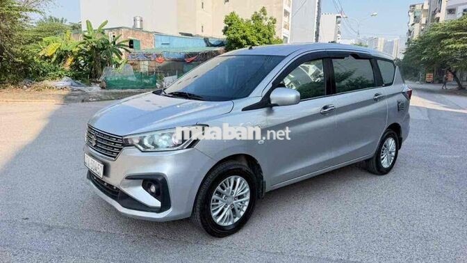 SUZUKI ERTIGA 2019 SỐ SÀN 7 CHỖ BẠC
