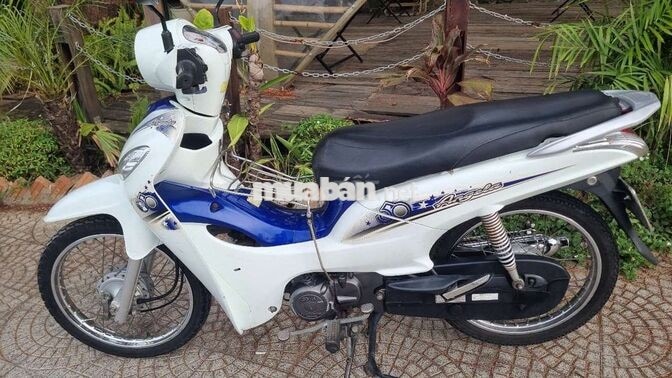 SYM Angela 50cc màu Trắng xanh