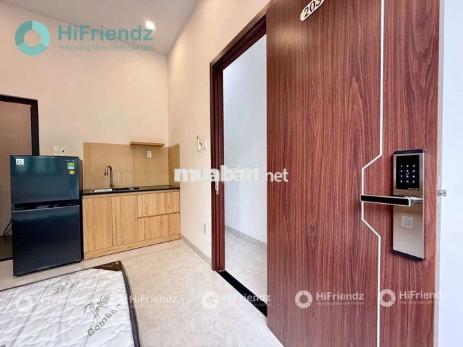 CHO THUÊ GẦN PHAN ĐĂNG LƯU-CĂN HỘ MỚI XÂY-FULL NT-BAN CÔNG THOÁNG-30M2