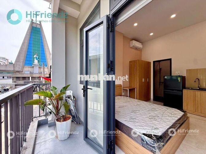 CHO THUÊ GẦN PHAN ĐĂNG LƯU-CĂN HỘ MỚI XÂY-FULL NT-BAN CÔNG THOÁNG-30M2