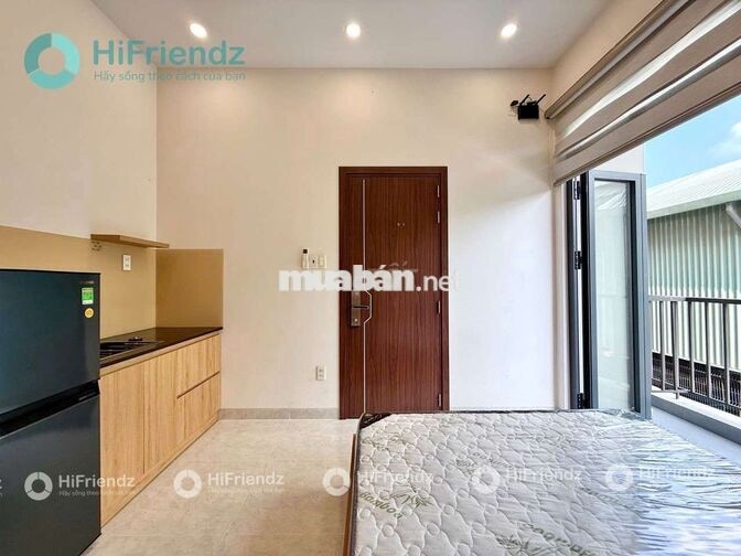 CHO THUÊ GẦN PHAN ĐĂNG LƯU-CĂN HỘ MỚI XÂY-FULL NT-BAN CÔNG THOÁNG-30M2
