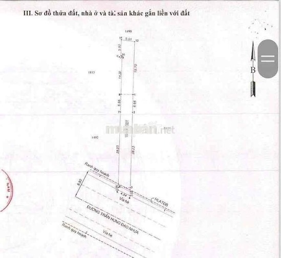 mặt tiền Trần Hưng Đạo gần nút giao Võ Thị Sáu