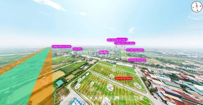 Đất công nghiệp cụm công nghiệp Nam Tiến Phú Xuyên giá 13tr/ m2