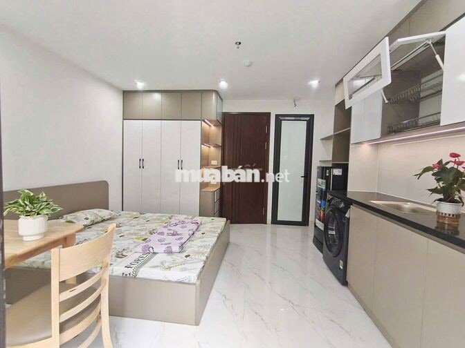 CHO THUÊ CĂN HỘ STUDIO FULL NỘI THẤT NGAY NGÕ 43 TRUNG KÍNH - CG