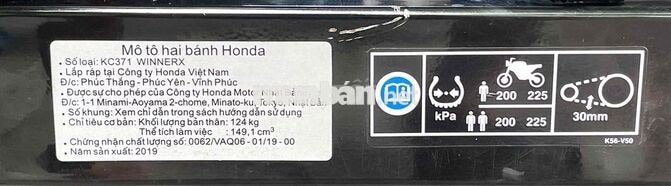 Honda Winner X 2019 ABS odo 10k bao kí giấy