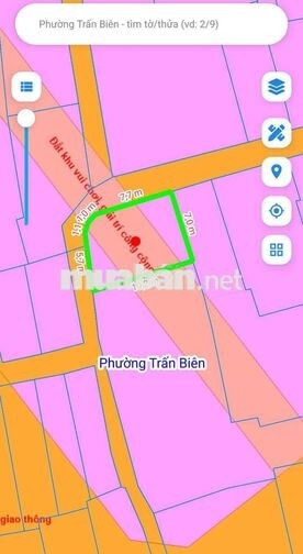 Chính chủ 2 thửa Đất ở đô thị phường Trấn Biên