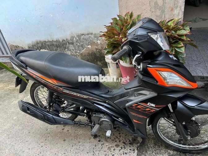 SYM Galaxy 50 2022 50cc màu Đen cam