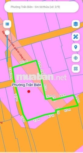 Chính chủ 2 thửa Đất ở đô thị phường Trấn Biên